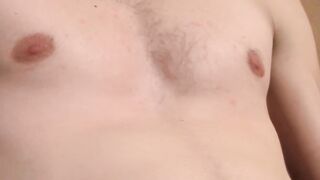 Cute hippie self ejaculation in the corner of the room