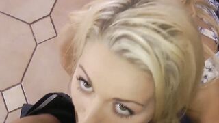 Glamorous teen hardcore fucked doggystyle by big mature cock