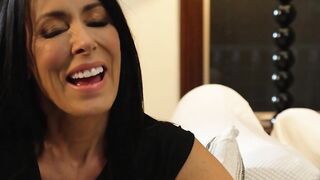 Big Boobed Dark Haired pornstar Reagan Foxx give her French fan a lover experience