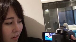 Japanese female employee filming JAV directors filming their own movies