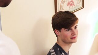 Hung muscle daddy shows dominance over effeminate stepson