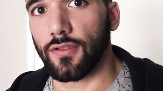 After a blowjob a bearded beginner enjoys raw drilling