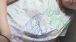 Japanese whore masturbates and doesnt know about a voyeur