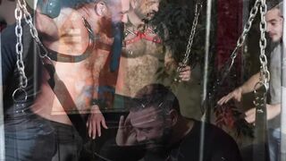Aiden Joseph and his sex with his two uncles in a little swing is quite intense