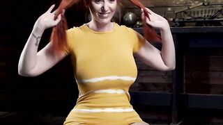 Curvy MILF suffers in bondage in different devices