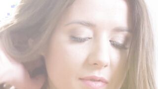 video of Davina E tease her shaved vag in erotic slow motion