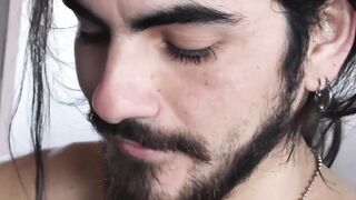 Bearded straight amateur bends over for raw dick in POV