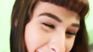 Brunette shemale Alexa Scout is prepared for some performance play