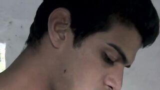 For the first time a Latino was seduced outside while baring his back