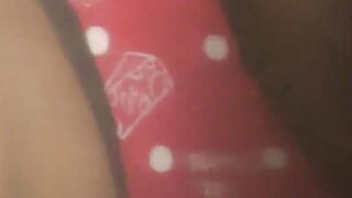 Nasty Japanese is watched by voyeur while she masturbates