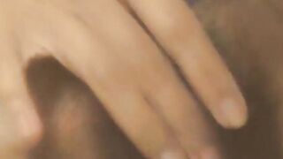 Nasty Japanese is watched by voyeur while she masturbates