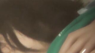 Nasty Japanese is watched by voyeur while she masturbates