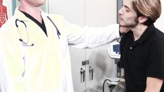 Ryan Kneeds feels hot and quite aroused seeing the doctor on duty Nate Stetson