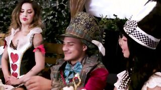 Foursome in the Wonderland with beautiful pussies