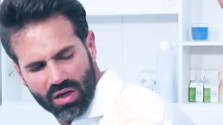 A kinky doctor gave bearded businessman Dani Robles a raw fuck