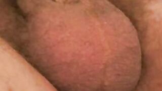 Tattooed stud chilling before jerking big cock for cumshot