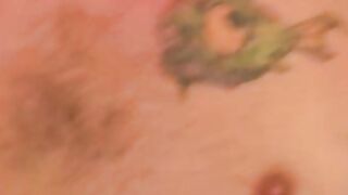 Tattooed stud chilling before jerking big cock for cumshot