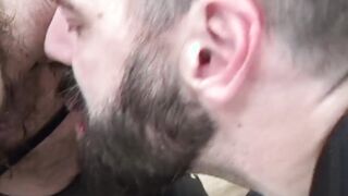 Steve Sommers and Bearsilien eating hairy ass in swing