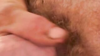 Mature amateur gay strips after an interview and jerks off