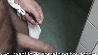 Inked young Latino jock sucking dick before bareback fucking