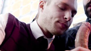 Sacred sexual punishment for horny teen sinner in church