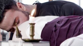 Sacred sexual punishment for horny teen sinner in church