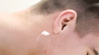 Hung daddy treats stepson with cock during his first shave