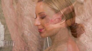 Watching stepmom taking a shower made my dick rock hard