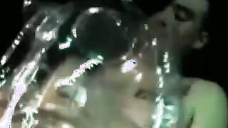 Inflatable asshole filled up with amateur cock solo