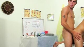 Attractive students utilize large dicks in ass banging foursome
