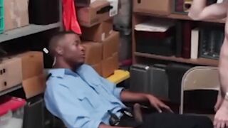 Skinny delinquent Stud Devours officers huge black cock