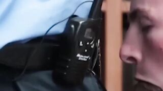Skinny delinquent Stud Devours officers huge black cock