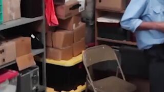 Skinny delinquent Stud Devours officers huge black cock
