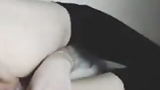 Petite 18yo Babe fingers her pussy and squirts