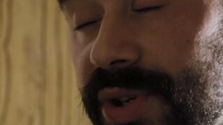 Throatfucking in the small window of the confession room