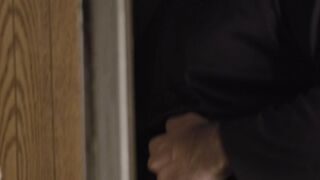 Throatfucking in the small window of the confession room