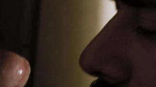Throatfucking in the small window of the confession room
