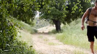 Muscular hunks gather in nature and have some group sex