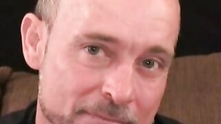 Rough stud strokes his dick solo and explodes with hot cum