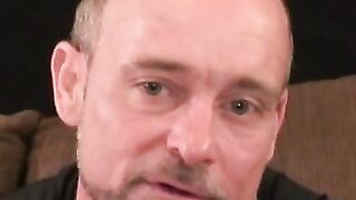 Rough stud strokes his dick solo and explodes with hot cum
