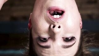 Bound skinny Brooke Johnson tormented by master The Pope