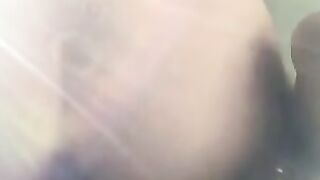 Busty Teen rides her dildo home alone