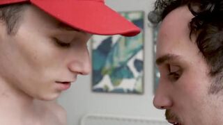 Crude dick sucking and fucking with two unusual stepbrothers
