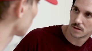 Crude dick sucking and fucking with two unusual stepbrothers