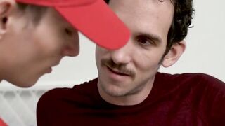 Crude dick sucking and fucking with two unusual stepbrothers