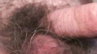 Mature amateur teases with his dick before solo masturbation