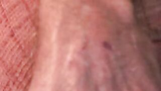 Mature amateur teases with his dick before solo masturbation