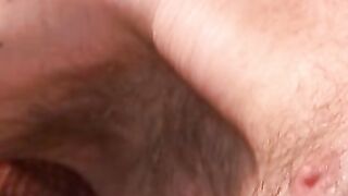 Mature amateur teases with his dick before solo masturbation
