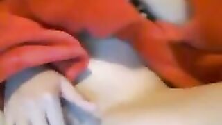 Hot Chick with glasses masturbates on cam