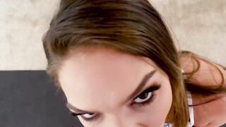 Athena Faris blowjob and fucking in pov